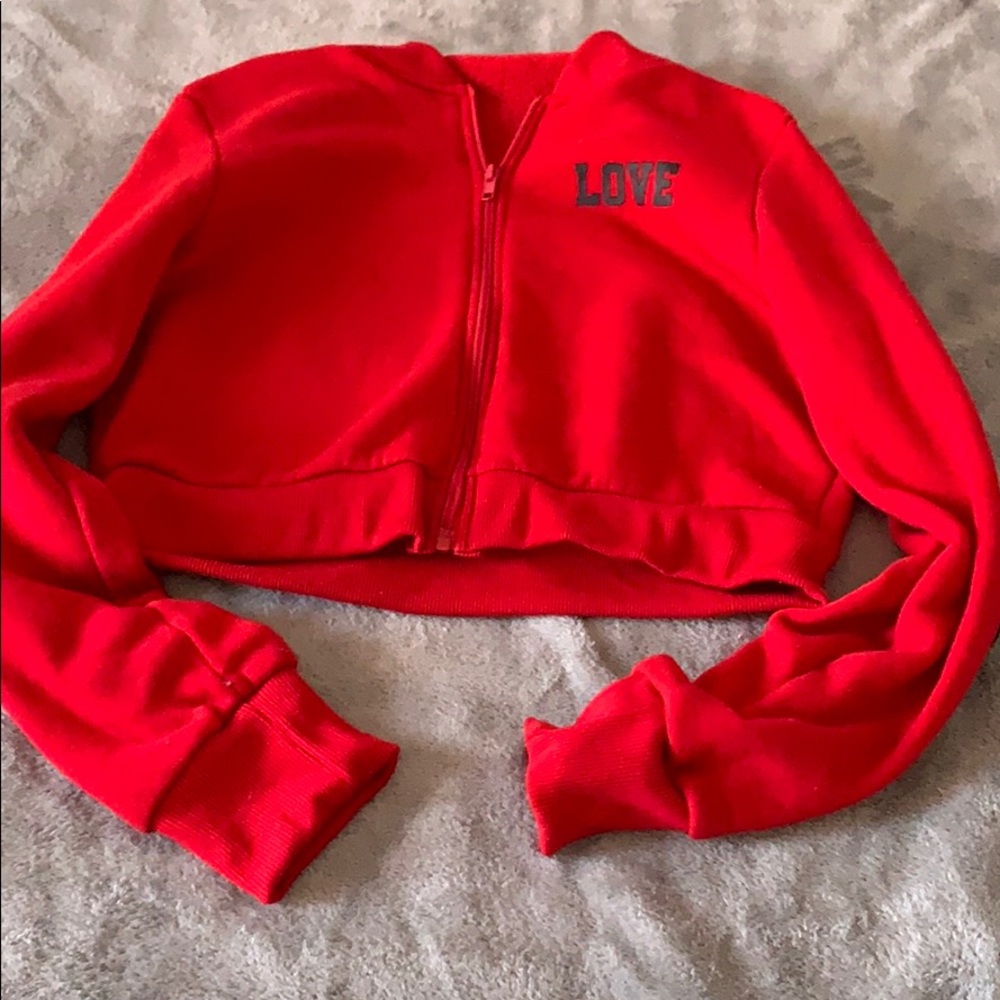 LOVE Crop Top Hoodie